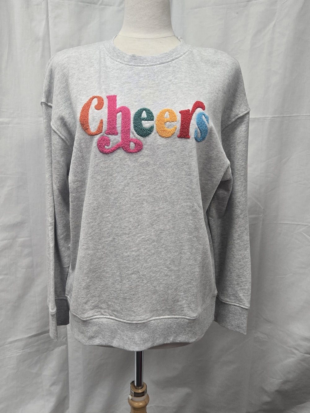 Shiraleah Gray 'Cheers' Chenille Sweatshirt